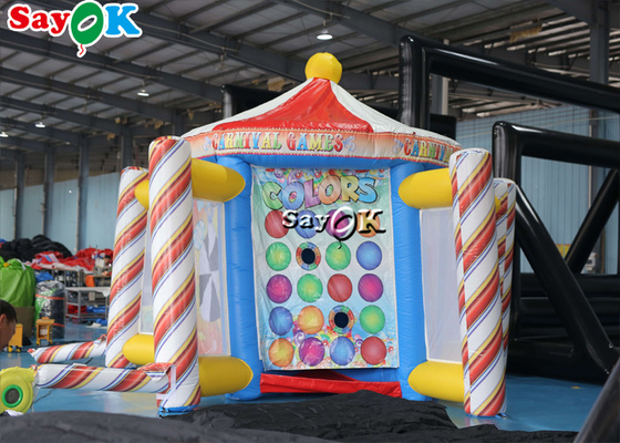 Inflatable Lawn Games Tarpalin Interactive Sports Games Bar Fence Theme Party Inflatable Carnival Game Booth