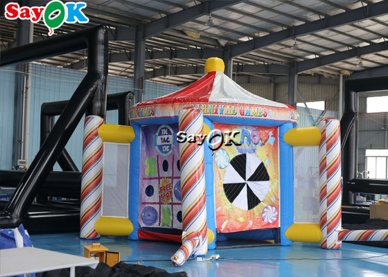 Inflatable Lawn Games Tarpalin Interactive Sports Games Bar Fence Theme Party Inflatable Carnival Game Booth