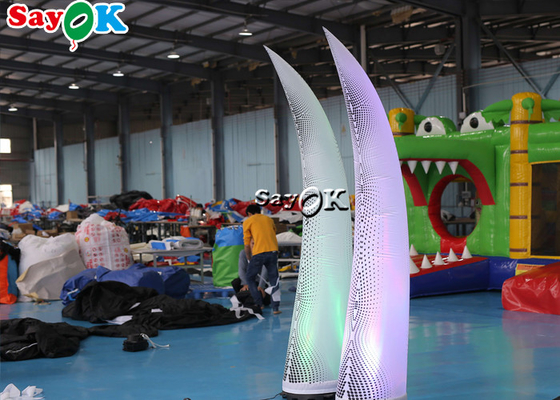 2.5m Multicolor Inflatable Lighting Decoration LED Ivory For Wedding Event Decoration