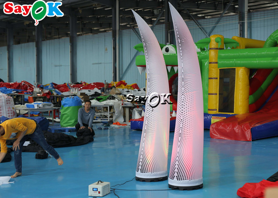 2.5m Multicolor Inflatable Lighting Decoration LED Ivory For Wedding Event Decoration