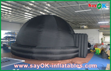 Education Mobile Planetarium Inflatable Black Air Dome Diameter 5m