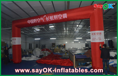 Halloween Archway Inflatable Commercial Advertising Inflatable Finish Line , 6 X 4m Red Inflatable Finish Arch