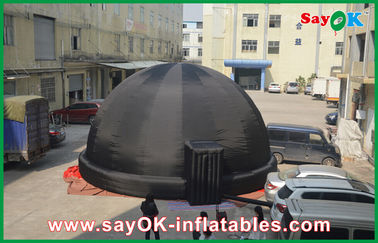 8M Black Inflatable Planetarium Dome Tent For Outdoor Education