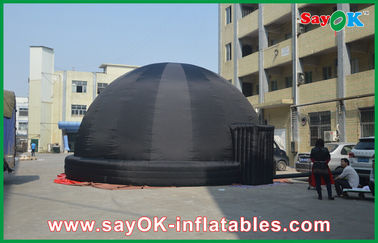 8M Black Inflatable Planetarium Dome Tent For Outdoor Education