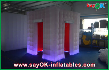 Photo Booth Led Lights Eco - Friendly Inflatable Photo Booth , Wedding Decoration Photobooth Shell 