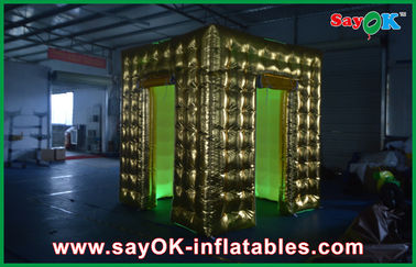 Event Booth Displays Inflatable Paint Photobooth Tent Photobooth Modern Lighting Frame 2.4 X 2.4 X 2.5m