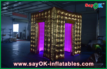 Event Booth Displays Inflatable Paint Photobooth Tent Photobooth Modern Lighting Frame 2.4 X 2.4 X 2.5m