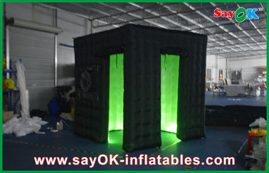 Event Booth Displays Inflatable Instagram Photo Booth Tent Double Doors Environmental Friendly