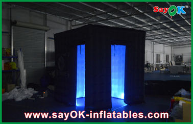 Event Booth Displays Inflatable Instagram Photo Booth Tent Double Doors Environmental Friendly