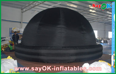 Portable Inflatable Planetarium , 210D Oxford Cloth Black Inflatable Dome Tent