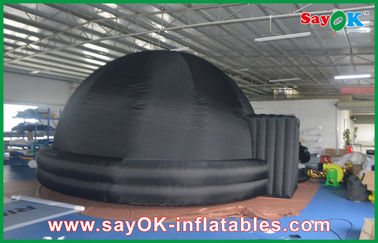 Portable Inflatable Planetarium , 210D Oxford Cloth Black Inflatable Dome Tent