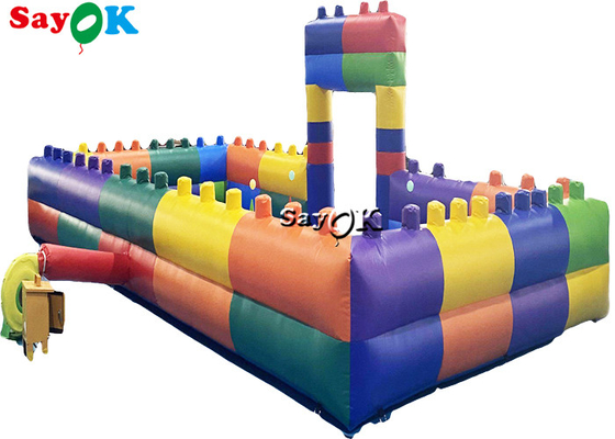 Large Inflatable Playground Waterproof Inflatable Bumper Car Colorful Fence