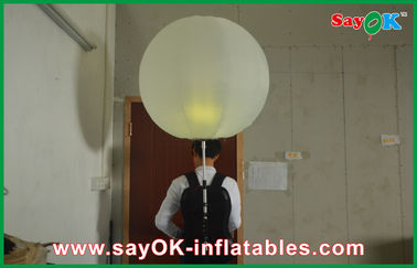 0.8m Diameter Outdoor Inflatable Backpack Advertising Balloon Oxford Cloth