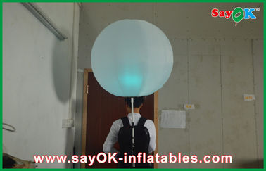 0.8m Diameter Outdoor Inflatable Backpack Advertising Balloon Oxford Cloth