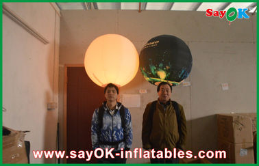 Durable Tripod Ball Inflatable Lighting Decoration , Printing Led Inflatable Advertising Balloon