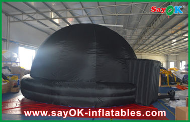 15m  Hangout Oxford Cloth Inflatable Dome Structures Digital Projection Show Use