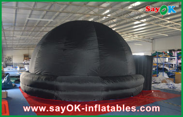15m  Hangout Oxford Cloth Inflatable Dome Structures Digital Projection Show Use