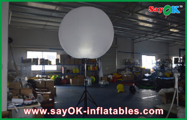 Customized Nylon Cloth White Inflatable Lighting Decoration For Party