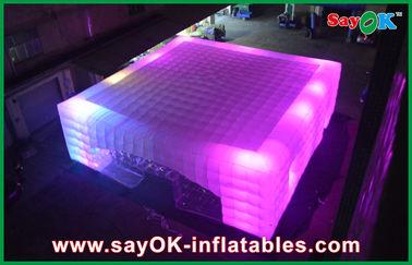 Inflatable Nightclub OEM Led Cube Giant Inflatable Air Tent For Fairs , 14 X 14m