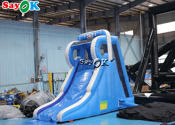 Small Inflatable Slide Wet And Dry Slide Anti Ruptured Logo Printing Outdoor Inflatable Water Slides