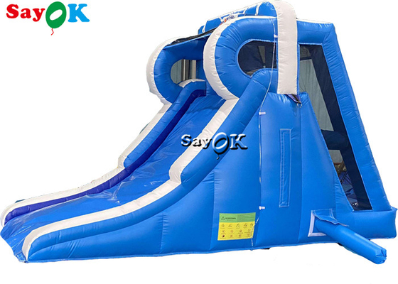 Small Inflatable Slide Wet And Dry Slide Anti Ruptured Logo Printing Outdoor Inflatable Water Slides