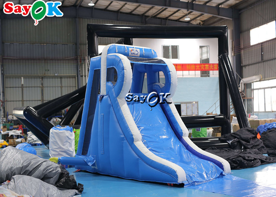 Small Inflatable Slide Wet And Dry Slide Anti Ruptured Logo Printing Outdoor Inflatable Water Slides