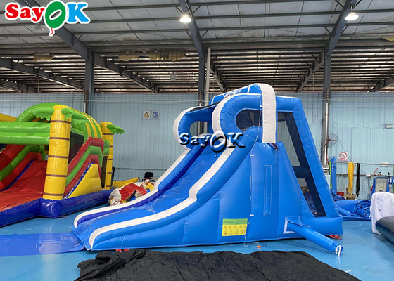 Small Inflatable Slide Wet And Dry Slide Anti Ruptured Logo Printing Outdoor Inflatable Water Slides