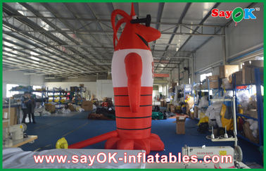 4m Oxford Clothes Red Custom Inflatable Products Model Langouste Figure For Advertisement