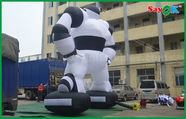 Oxford Cloth Custom Inflatable Products Inflatable Robot For Outside Advertising