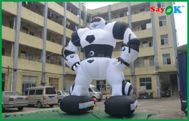 Oxford Cloth Custom Inflatable Products Inflatable Robot For Outside Advertising