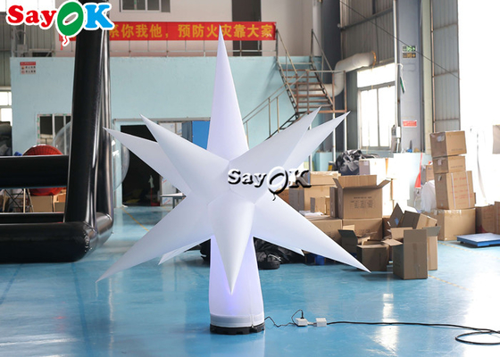 0.25mm PVC Hanging Inflatable LED Star For Party Decorations