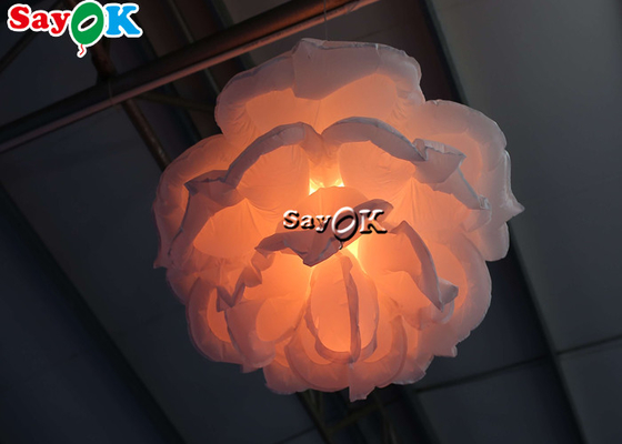 1m 3ft Inflatable Lighting Decoration Hanging Rose Flower For Stage Showing Decoration