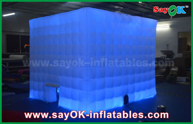 Inflatable Photo Booth Rental Oxford Clothes One Door Led Strip Inflatable Photo Booth Enclosure Kiosk