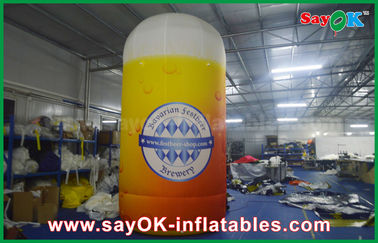 4m Custom Inflatable Products Inflatable Bottle / Cup U Shape Custom Printed Model Advertising