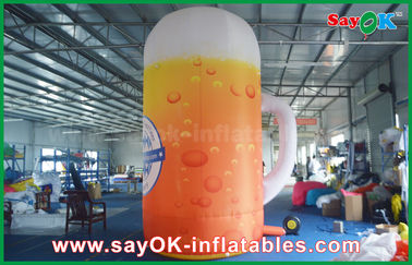 4m Custom Inflatable Products Inflatable Bottle / Cup U Shape Custom Printed Model Advertising