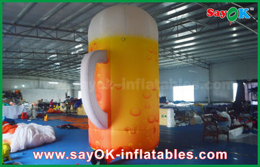 4m Custom Inflatable Products Inflatable Bottle / Cup U Shape Custom Printed Model Advertising