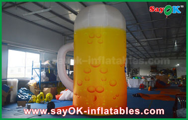 4m Custom Inflatable Products Inflatable Bottle / Cup U Shape Custom Printed Model Advertising