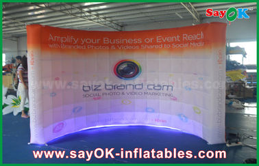 Event Booth Displays 3 X 1.5 X 2.3 M Led Wall Inflatable Photobooth With Printing