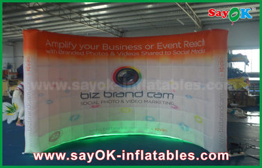 Event Booth Displays 3 X 1.5 X 2.3 M Led Wall Inflatable Photobooth With Printing