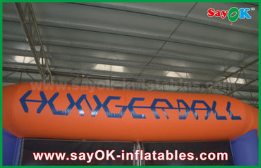 Inflatable Baseball Game 12m Giant Outdoor / Indoor Inflatable Football Field Customized
