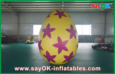 6m Inflatable Holiday Decorations Pvc Easter Egg Advertising Party Inflatable Eggs For Stage Props