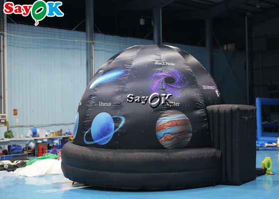 5m Diameter Inflatable Planetarium Black Projection Dome Tent For Science Dispaly