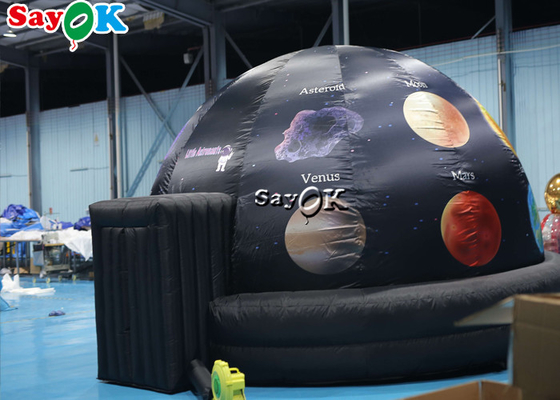 5m Diameter Inflatable Planetarium Black Projection Dome Tent For Science Dispaly