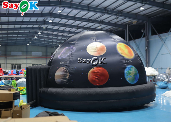 5m Diameter Inflatable Planetarium Black Projection Dome Tent For Science Dispaly