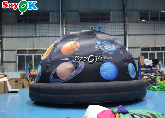 5m Diameter Inflatable Planetarium Black Projection Dome Tent For Science Dispaly