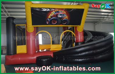 Indoor Inflatable Slide 5 X 8m Inflatable Jumping Boucer Castles Inflatable Water Slide Combia