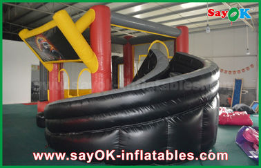 Commercial Inflatable Slide 4 X 6m Or Customized Size Inflatable Bouncy Jumping Toy Castle  Water Slide For Kids