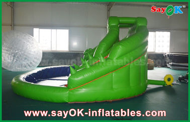 Inflatable Bounce Slide Giant Inflatable Bouncer Slide For Poor , Adult Kids Frog Bouncy Castle