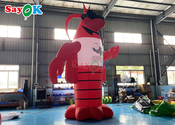 Inflatable Yard Decorations Red Animal Giant Lobster Inflatable Model With 2 Years Warranty