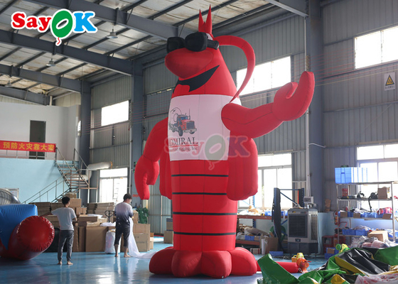 Red Animal Giant Lobster Inflatable Model With 2 Years Warranty